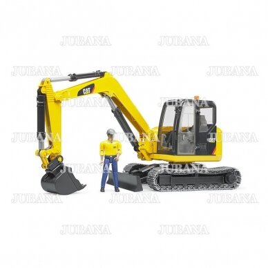 BRUDER toy Cat® Mini Excavator with worker 7