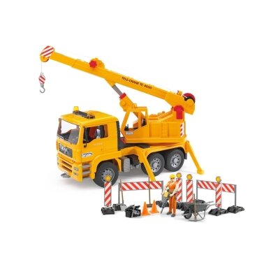 BRUDER toy MAN truck with crane 2 BRUDER toy MAN truck with crane 2