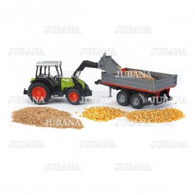 Bruder toy Claas Nectis 267 F with Tipping trailer 4