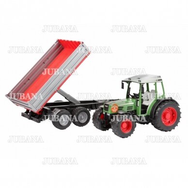 BRUDER toy Fendt 209 S with tipping trailer 4
