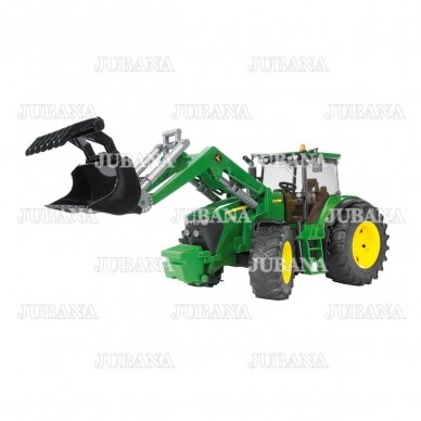 BRUDER toy John Deere 7R 350 with frontloader 1 BRUDER toy John Deere 7R 350 with frontloader 1