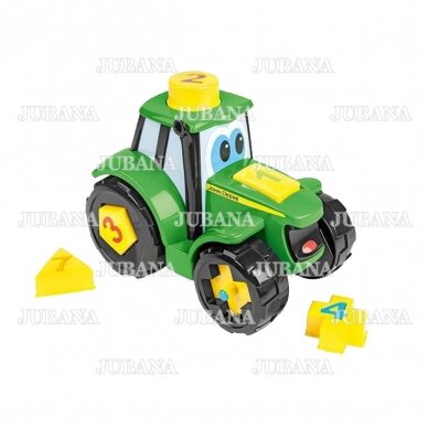 Žaislas traktorius JOHN DEERE lavinamasis (formelės)