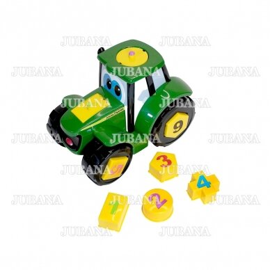 Žaislas traktorius JOHN DEERE lavinamasis (formelės) 2