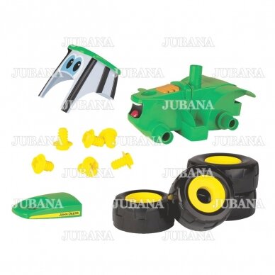 Toy tractor JOHN DEERE educational with nuts 1