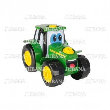 Žaislas traktorius JOHN DEERE lavinamasis su veržekliais