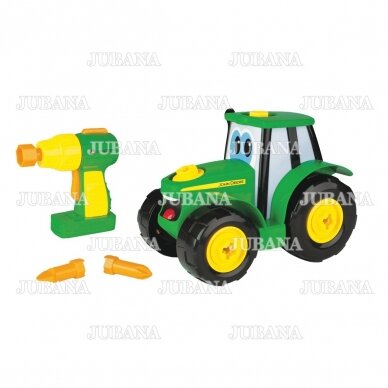 Toy tractor JOHN DEERE educational with nuts