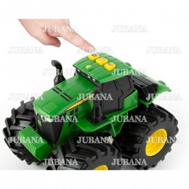 Žaislas traktorius JOHN DEERE monster šviečia ir groja 1