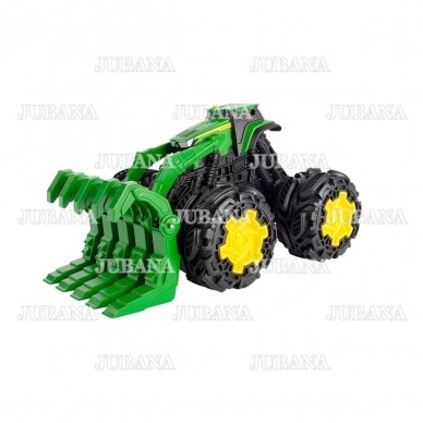 Žaislas traktorius JOHN DEERE monsteris ant didelių ratų