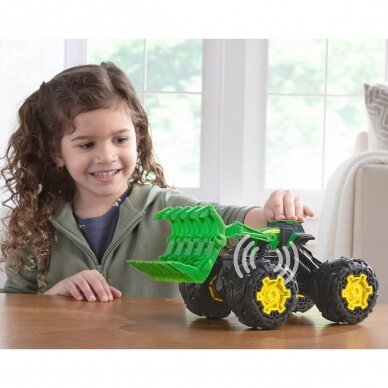 Žaislas traktorius JOHN DEERE monsteris ant didelių ratų 5