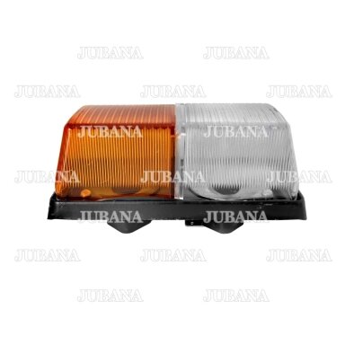 Žibintas priekinis (oranžinis/baltas) (metalinis korpusas) FP-204