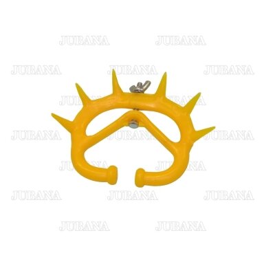 Ring for a cow to prevent licking, plastic